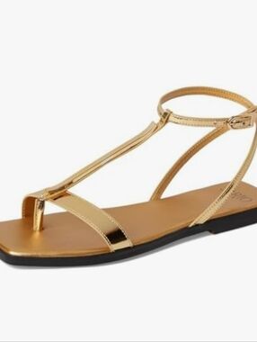 Sarto By Franco Sarto Logan Ankle Strap Sandal- Gold